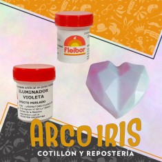 Iluminador Comestible Violeta 3 Gr Xu - Efecto Perlado Fleibor