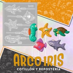 Placas Chupetin Xu Animales De Mar +4-5% Promo Por Cantidad Parpen