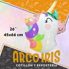 Mylar 26 Unicornio Pastel Metal Xu - 45 X 66 Cm Globo Metalizado Papel 2