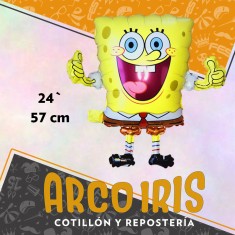 Mylar 24 Personaje Bob Esponja Metal Xu - 57 Cm Globo Metalizado Papel