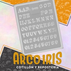 Placas Abecedario Chico Xu Letras +4-5% Promo Por Cantidad Parpen