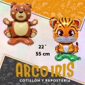 Mylar 22 Animales Parados Metal 55 Cm - Tigre/oso