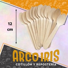 Cubiertos Bamboo Cuchara X 50 - 12 Cm Madera