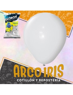 Globo Estandar 20 X 10 Blanco - Globox