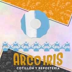 Guirnalda Redonda Labiada X 3 - Comunion/multicolor/argentina Patrio Mundial Rondi