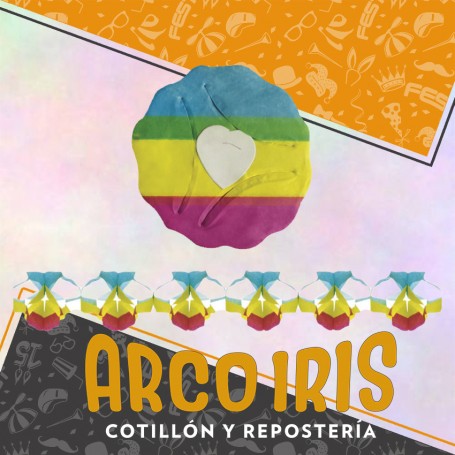 Guirnalda Redonda Labiada X 3 - Comunion/multicolor/argentina Patrio Mundial Rondi