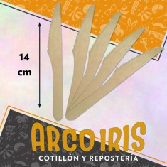 Cubiertos Bamboo Cuchillo X 50 - 14 Cm Madera Cbx