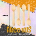 Cubiertos Bamboo Cuchara Chica X 100 - 10 Cm Madera Cbx