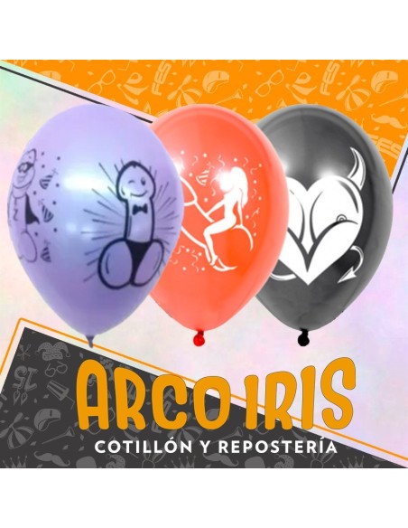 Globo Sex Comic Perlado 12 X 12 - Promocion Full Impreso 4 Caras Globox