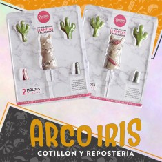 Placas Set Llamitas Y Accesorios X 2 - Cristal Parpen