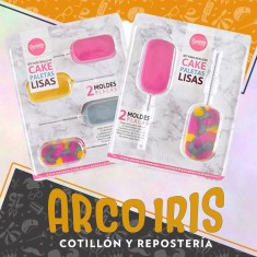Placas Set Cake Paletas Lisas X 2 - Cristal Parpen