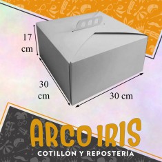Porta Torta/tarta Carton 30 X 30 X 17 Cm
