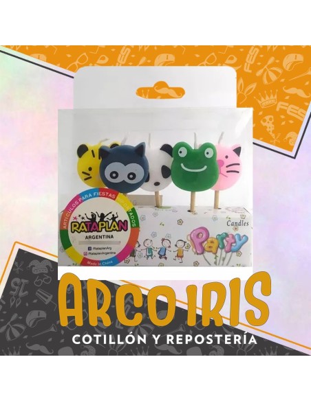 Vela Animalitos X 5 - Blister Rataplan