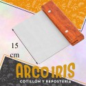 Rasqueta Recta 15 Cm Acero Con Agarre Madera
