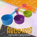 Set Taza Medidora X 5 - Color-cuchara Medidora-measuing Cups-