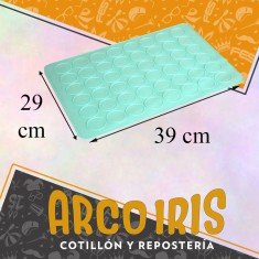 Silicona Molde Macarrones Xu - 29 X 39 Cm Con 48 Cavidades