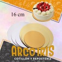 Posa Torta Redonda 16 Cm+10-10% -promo Por Cantidad-