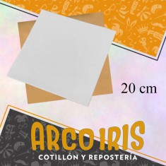 Posa Torta Cuadrada 20 Cm +10-10% -promo Por Cantidad-