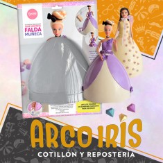 Set Especial Cake Sorpresa Pollera Placas X 2 - Cristal Parpen