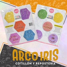 Placas Set Topper Festivos X 2 - Cristal Parpen