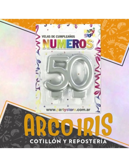 Vela Aniversario Perlado Xu - Blister 15-25-30-40-50 Anos Party Store