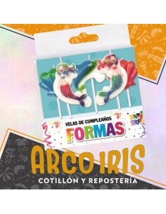 Vela Con Formas Sirenita X 5 - Party Store