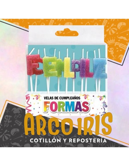 Vela Frase Feliz Cumple X 11 - Party Store