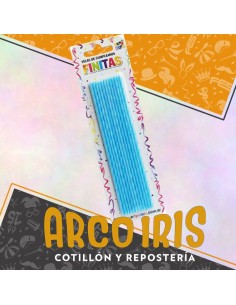 Vela Finitas Celeste X 24 - Party Store