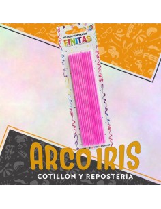 Vela Finitas Rosa X 24 - Party Store