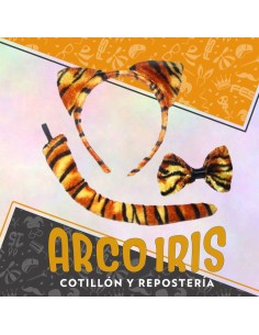 Set Tigre Vincha-cola Y Mono -