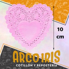 Blonda Corazon Rosa 10 Cm X 100 - Valentin