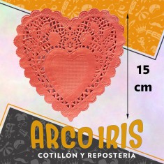 Blonda Corazon Roja 15 Cm X 100 - Valentin