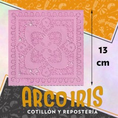 Blonda Cuadrada Rosa 13 Cm X 100