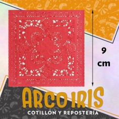 Blonda Cuadrada Roja 9 Cm X 100