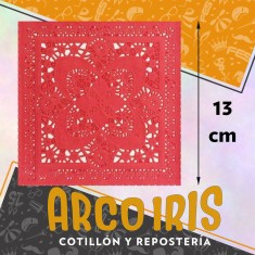 Blonda Cuadrada Roja 13 Cm X 100