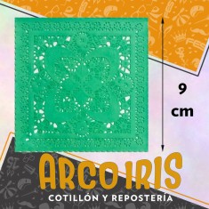 Blonda Cuadrada Verde 9 Cm X 100