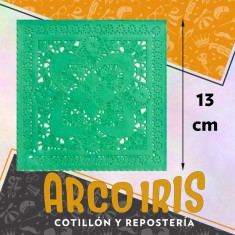 Blonda Cuadrada Verde 13 Cm X 100 - San Patricio