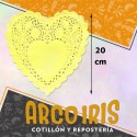 Blonda Corazon Amarilla 20 Cm X 100