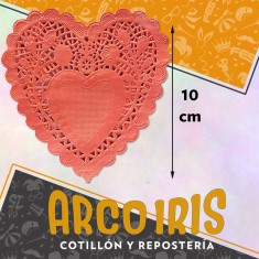 Blonda Corazon Roja 10 Cm X 100 - Valentin