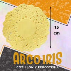 Blonda Redonda Amarilla 15 Cm X 100