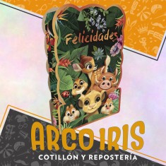 Rey Leon Pinata De Carton Xu - Disney Selva Animalitos