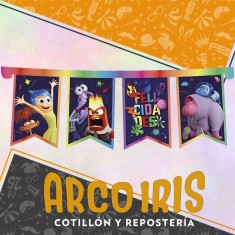 Intensamente Banderin Feliz Cumpleanos Xu