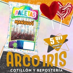 Paletas Super Corazon X 5 +6-5% Promo Por Cantidad Valentin Manduvi