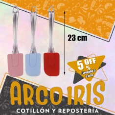 Silicona Espatula 23 Cm Xu +5-5% Mango Transparente Promo Por Cantidad Zhan Fa-kitchen Art Silicone Produt