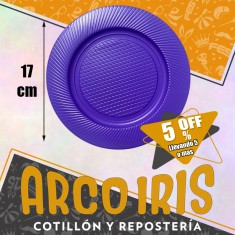 Plato 17 Cm Lila X 50 +5-5% Promo Por Cantidad