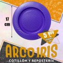 Plato 17 Cm Lila X 50 +5-5% Promo Por Cantidad