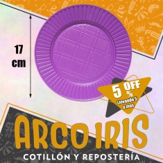 Plato 17 Cm Violeta X 50 +5-5% Promo Por Cantidad