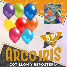 Globo Perlado 10 X 50 Surtido +10-5% Promo Por Cantidad Globolandia