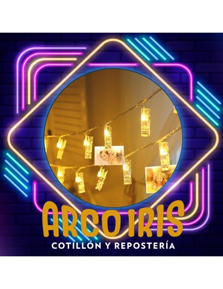 Guirnalda Led Broches Cristal 3 Mt Con Conexion Usb