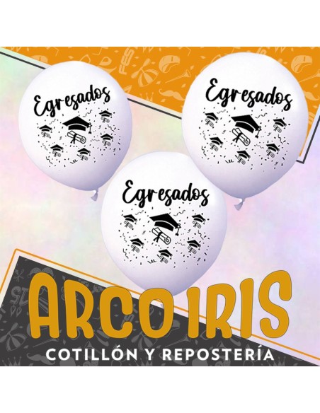 Globo Estandar Egresado 12 X 8 - Full Impresos Upd Tuky